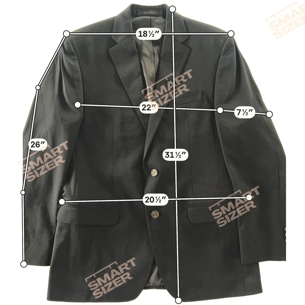Chaps Suit Mens 40R‎ Black Wool Blend 2-Button Solid Classic Formal Career